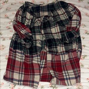 Altar'd State Multicolor Plaid Shirt